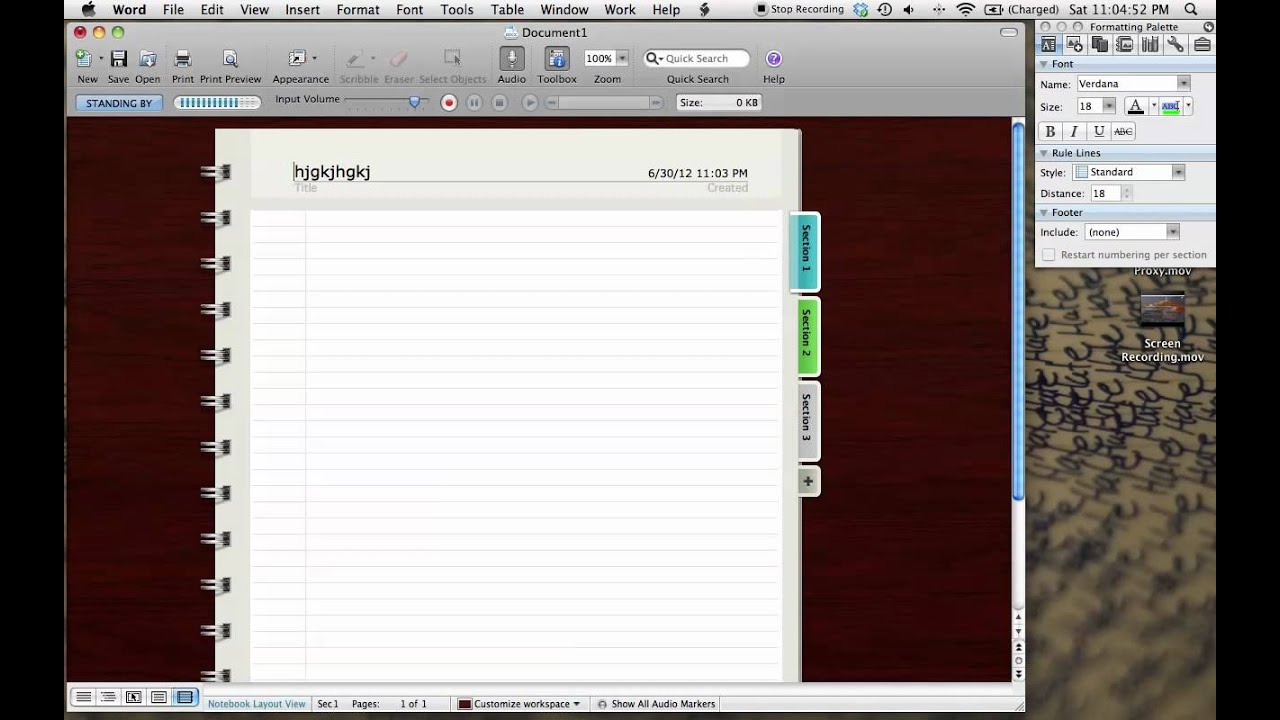 Mac app notes word count sheet